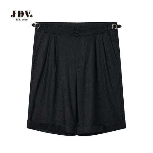 JDV商场同款男黑色休闲五分裤