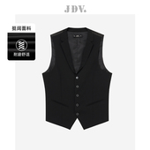 男士 JDV男装 黑色正装 商场同款 马甲单排扣坎肩SFV4027 春秋新品
