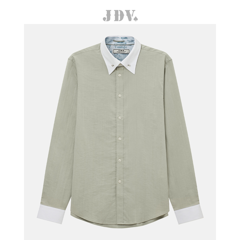 jdv秋冬通勤长袖正装衬衫