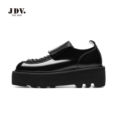 JDV春秋真皮英伦男士休闲皮鞋