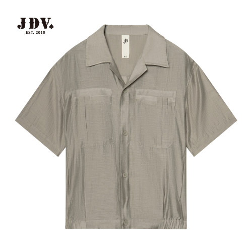 JDV男装2025夏季款复古中袖夹克