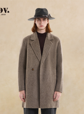 JDV商场同款双面羊毛呢大衣中长款2025秋冬季新款毛呢外套WCO5865