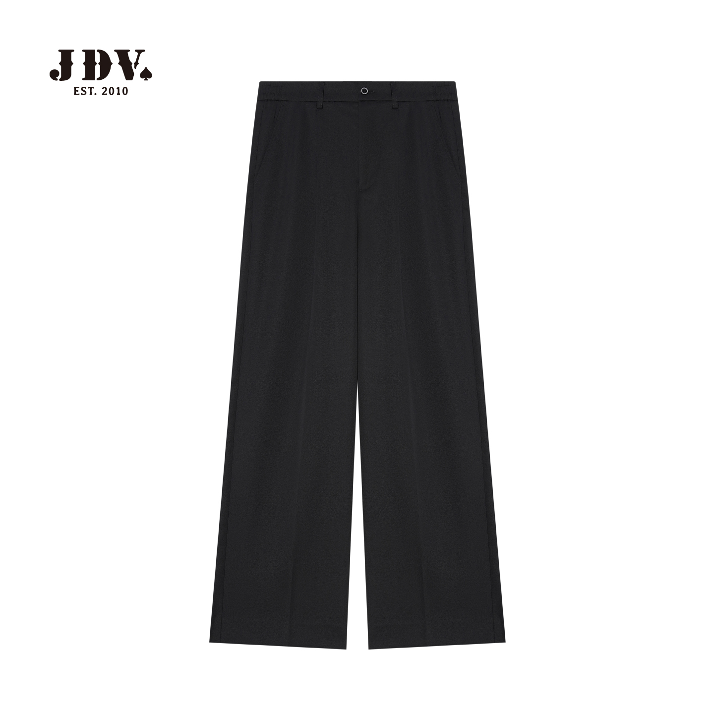 JDV2025年秋季新款黑色休闲羊毛西裤男宽松直筒阔腿裤男士西裤