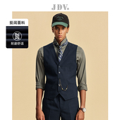 藏青色单排扣男士 商场同款 马甲坎肩SFV4013 春秋新品 JDV男装