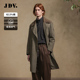 商场同款 JDV男装 春秋新品 绿色翻领棉质风衣宽松外套WCW4452