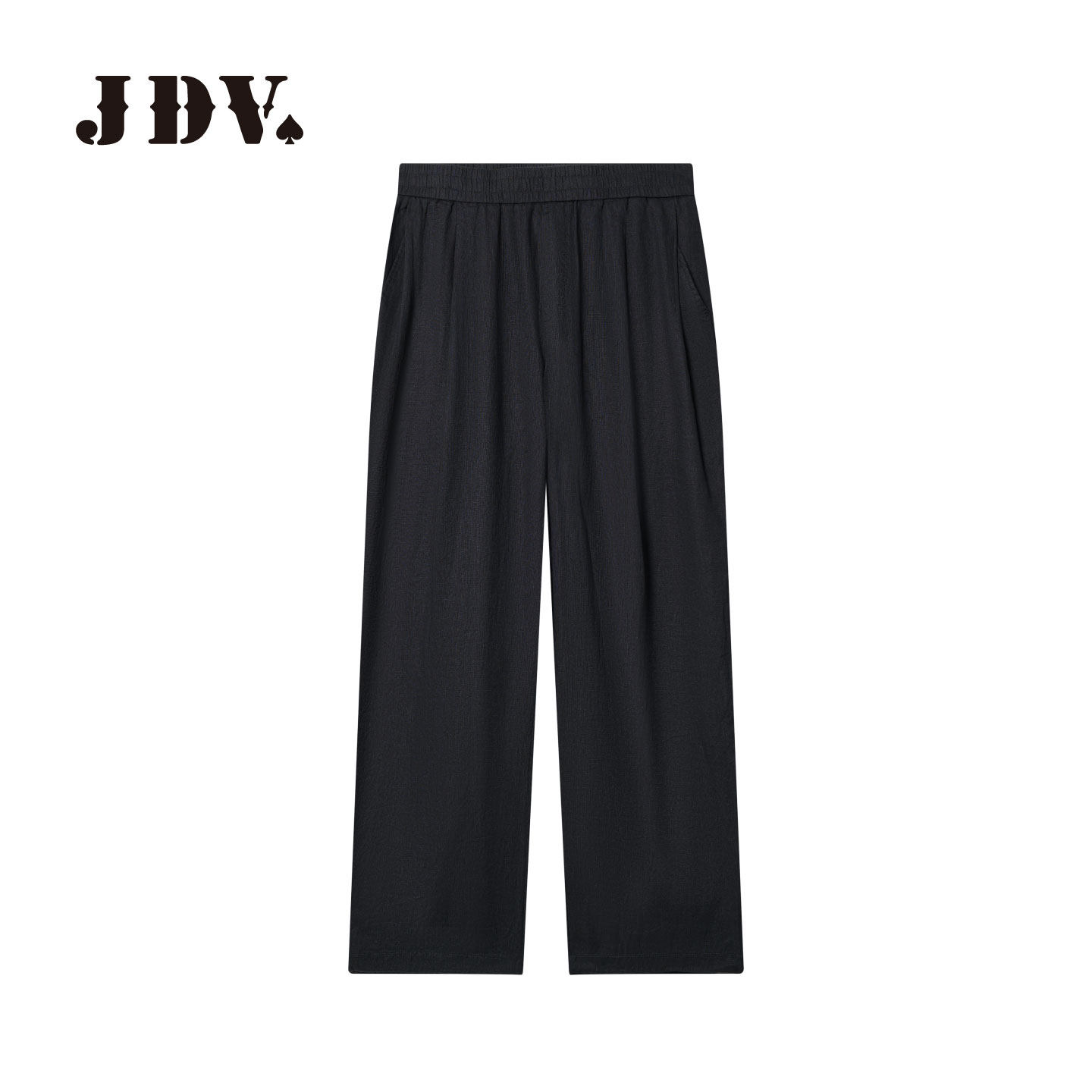 JDV亚麻透气男阔腿九分裤夏季
