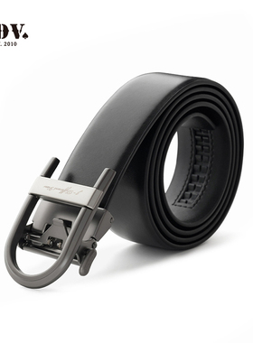 JDV饰品商场同款春秋新款黑色牛皮革皮带腰带男士配饰SBT5840