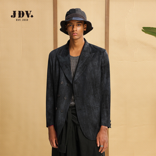 垂坠感西装 复古宽松休闲西服外套秋冬新款 WMJ5650 商场同款 JDV男装