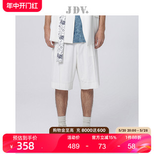 白色五分裤 子SPP3006 通勤休闲短裤 新品 商场同款 夏季 简约裤 JDV男装
