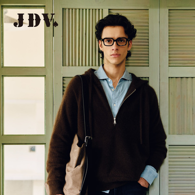 JDV商城同款老钱风浣熊绒毛衣