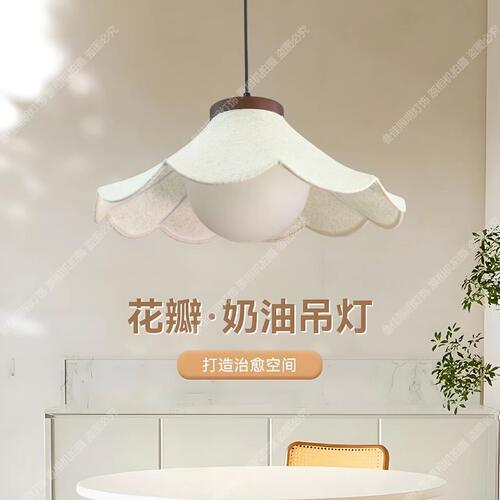 复古餐厅灯吊灯中式原木护眼