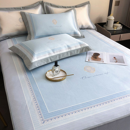 高端冰丝凉席三件套夏季可水洗折叠床笠款夏天空调软席子2025新款