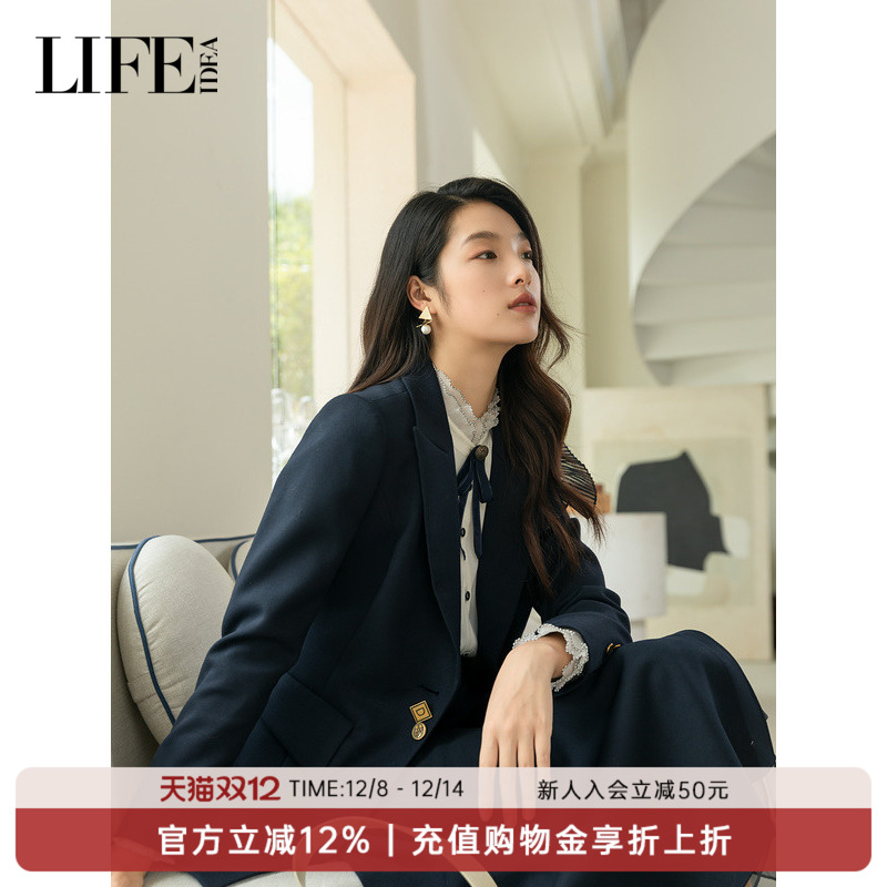 商场同款复古西装外套