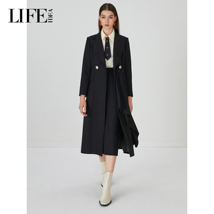 外套女款 设计感通勤长款 秋冬新款 LIFE·IDEA商场同款