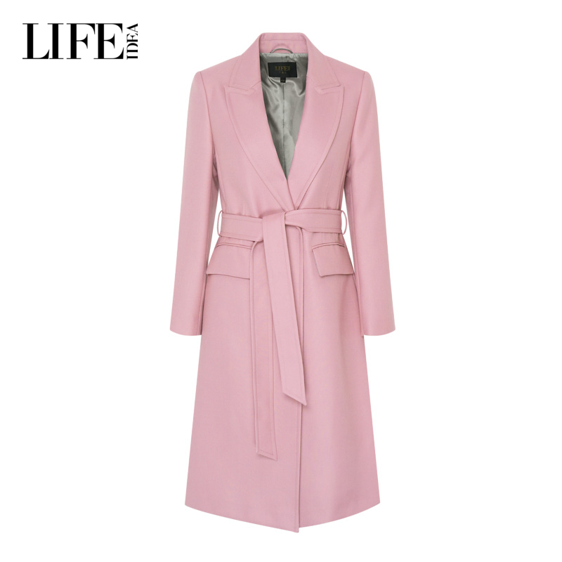 千禧粉气场女士长款西装外套