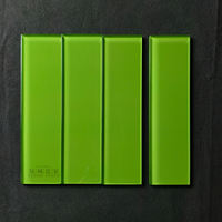 Jelly glass bricks, long, colorful dopamine handmade bricks, crystal tiles, kitchen and bathroom walls, and background walls thumbnail 3