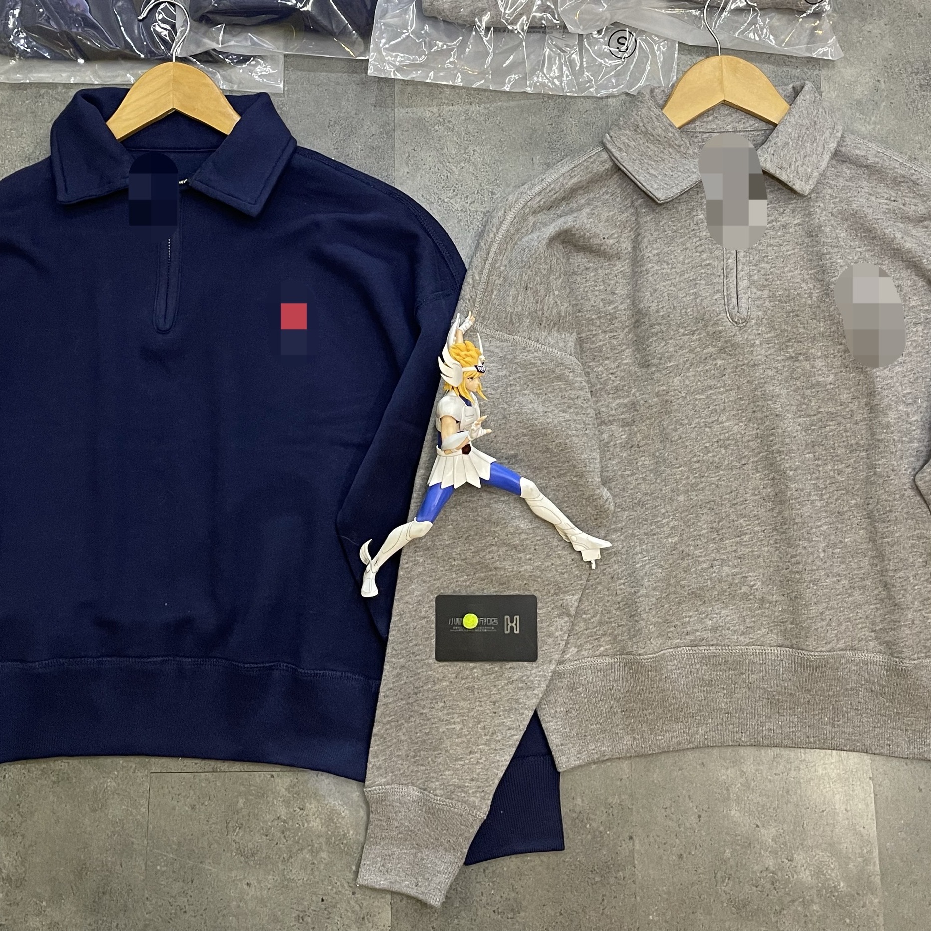 半拉链翻领卫衣女宽松长袖POLO衫