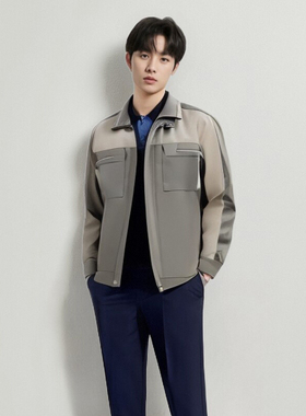 2022秋季新品长袖夹克套装工作服可定制防静电阻燃晶至ACE-1803J