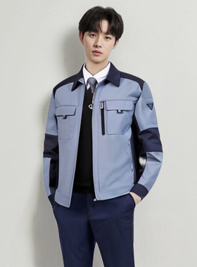 高端时尚面料功能性春秋夹克工作服套装可定制防静电晶至ACE-1902