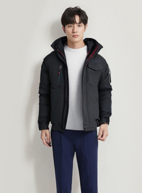 冬季短款防寒保暖工作服套装可定制防尘防水Badcrystal/晶至7210