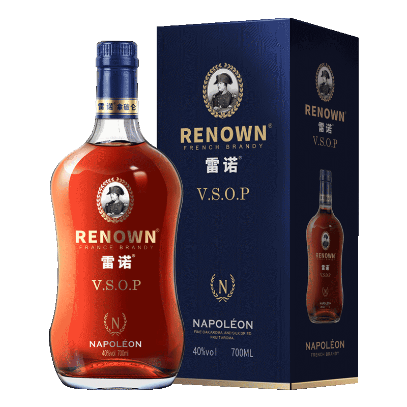 雷诺renown拿破仑vsop 700ml白兰地礼盒装洋酒烈酒