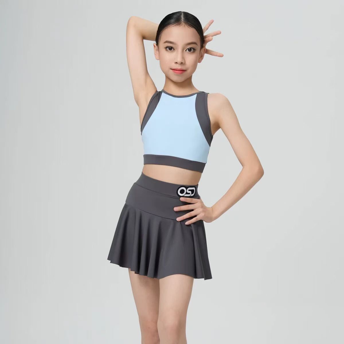 2026夏季新款女童拉丁舞练习拉丁舞练习套装
