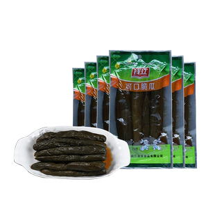 钱江牌可口脆瓜258g*6包酱黄瓜下饭菜清粥小菜咸菜钱江蔬菜