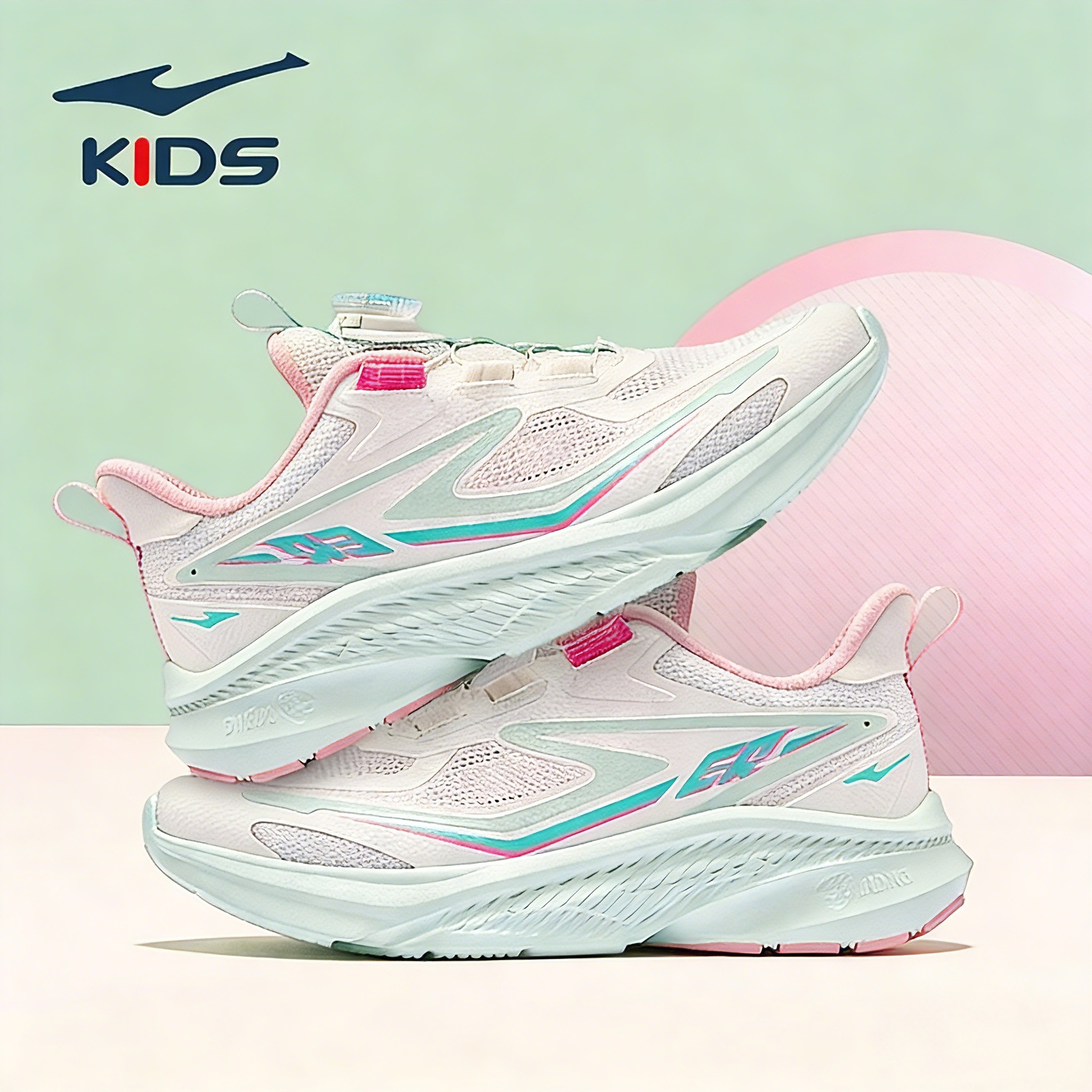 鸿星尔克童鞋儿童旋钮扣运动鞋女童2026年春季网面校园防滑跑步鞋,童鞋/婴儿鞋/亲子鞋,运动鞋,淘宝优惠券,粉丝福利购,淘宝优惠卷