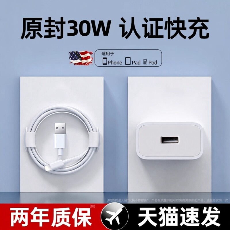 【买一送一】30W适用于苹果8-17