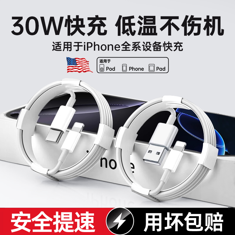 适用于苹果iPhone全系usb充电线