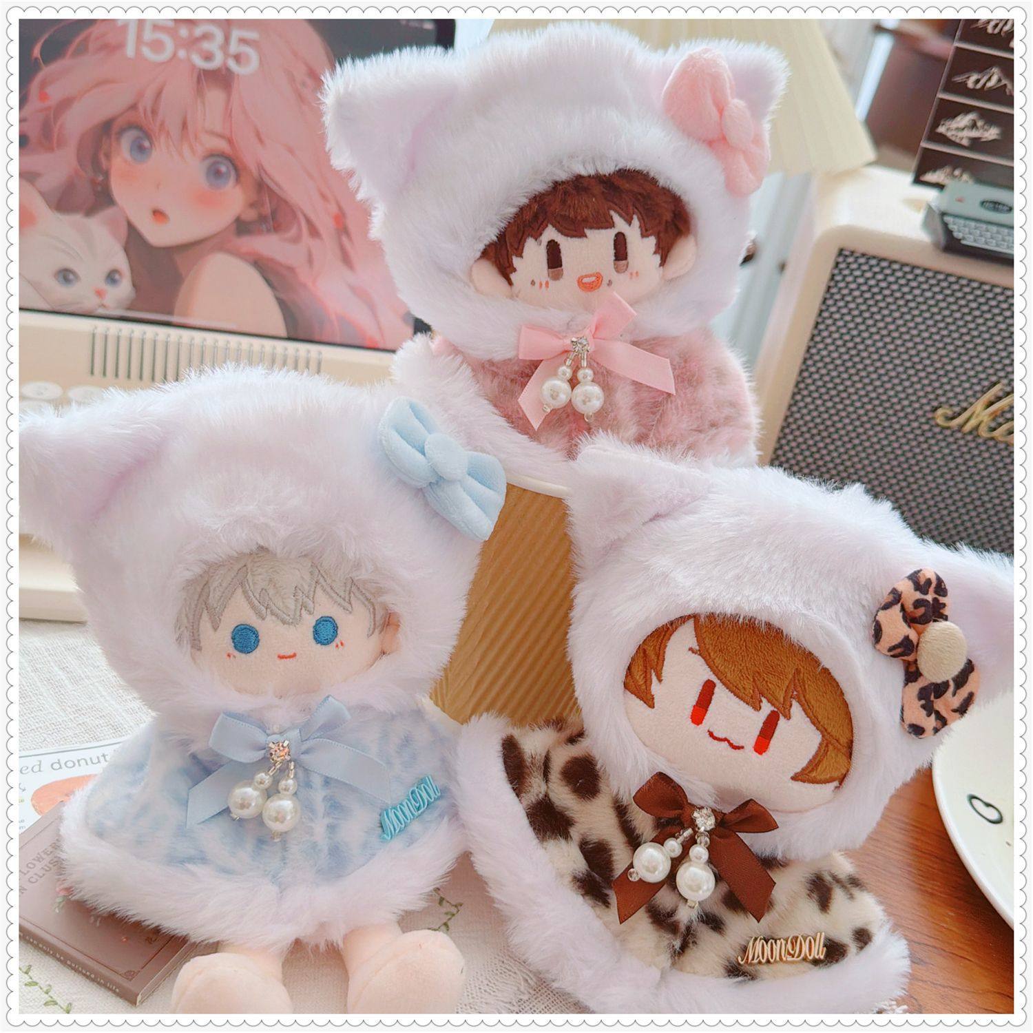 10cm/15cm海星/周可可/捶捶体/浮梦/努努棉花娃衣猫披肩,模玩/动漫/周边/娃圈三坑/桌游,棉花娃娃/毛绒玩具娃衣,淘宝优惠券,粉丝福利购,淘宝优惠卷