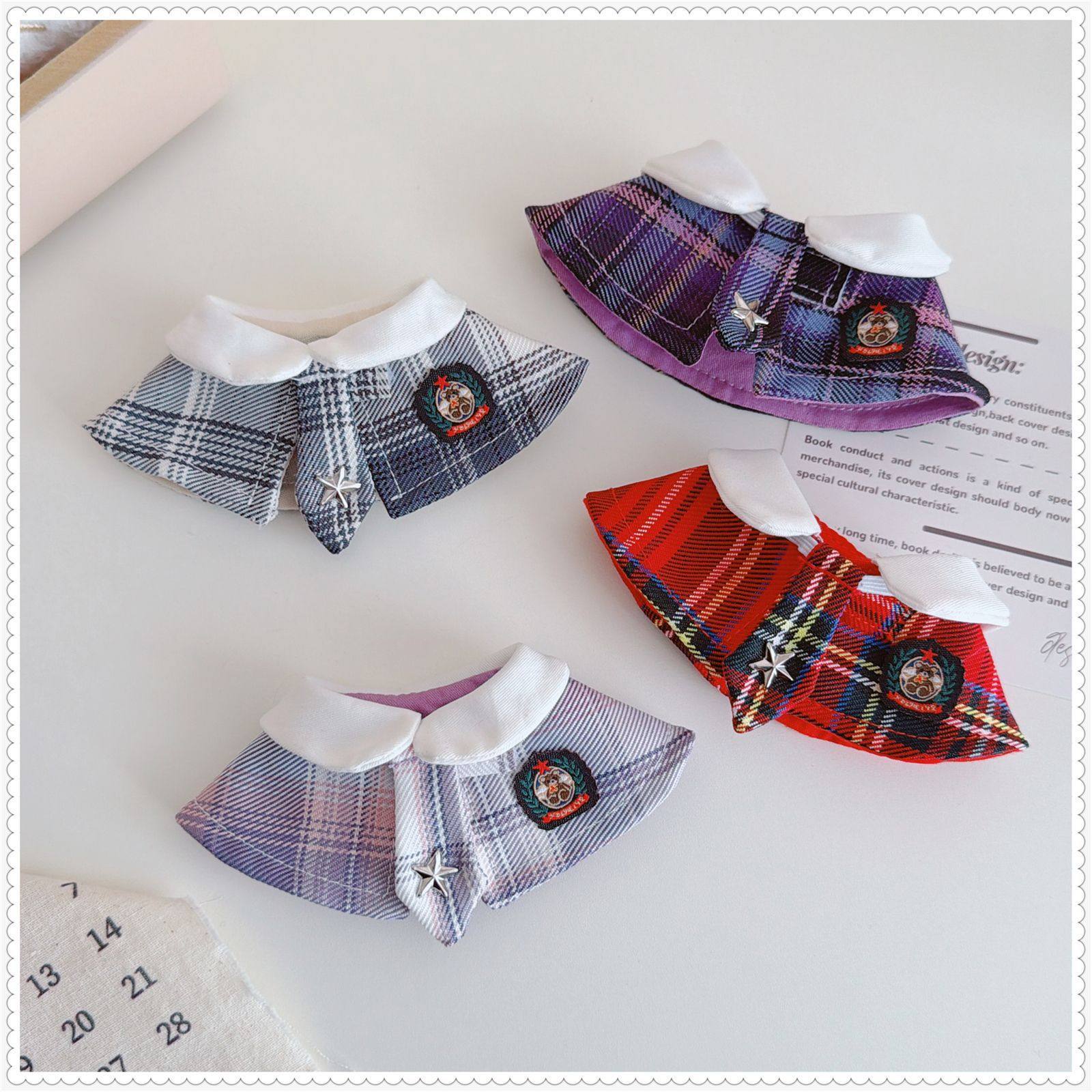 星星人4代4.0娃衣装饰可爱玩偶套装衣服小鼻嘎迷你娃衣配饰格纹披,模玩/动漫/周边/娃圈三坑/桌游,棉花娃娃/毛绒玩具娃衣,淘宝优惠券,粉丝福利购,淘宝优惠卷