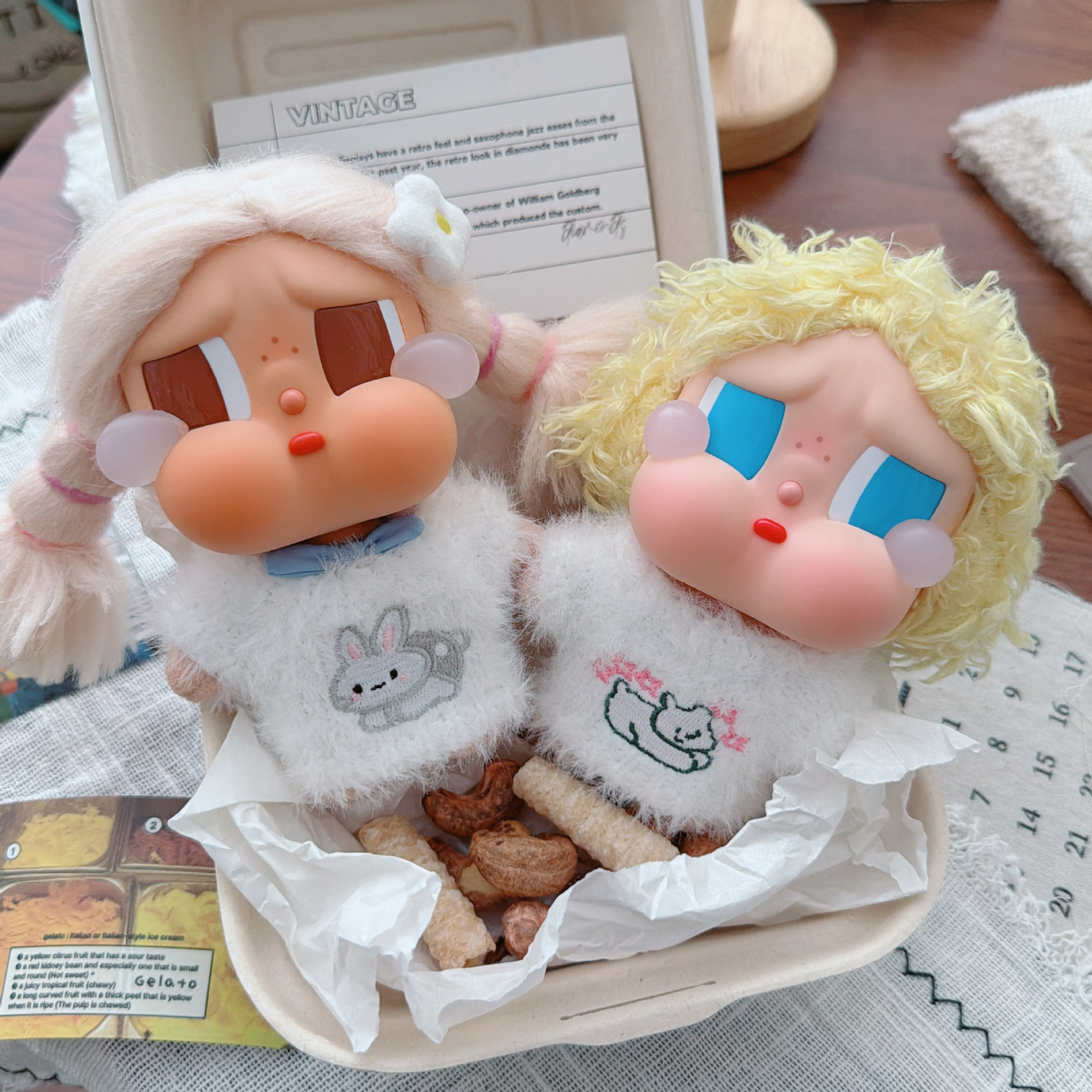 仅售衣服】crybaby娃衣眼泪工厂哭娃毛衣搪胶衣服盲盒公仔着替