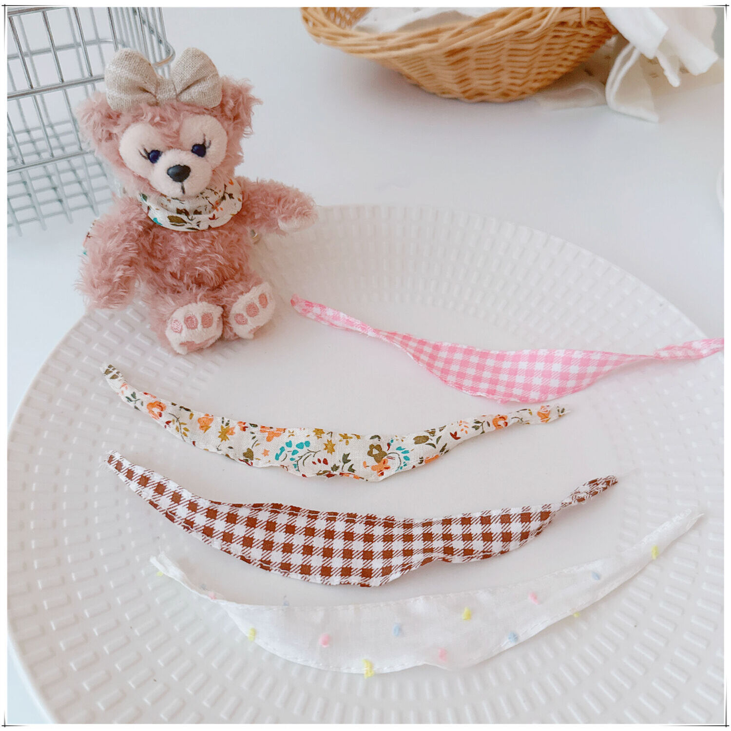 10厘米娃衣口水巾雪莉玫三角巾换装娃衣KT大笨狗迷你公仔玩偶衣服