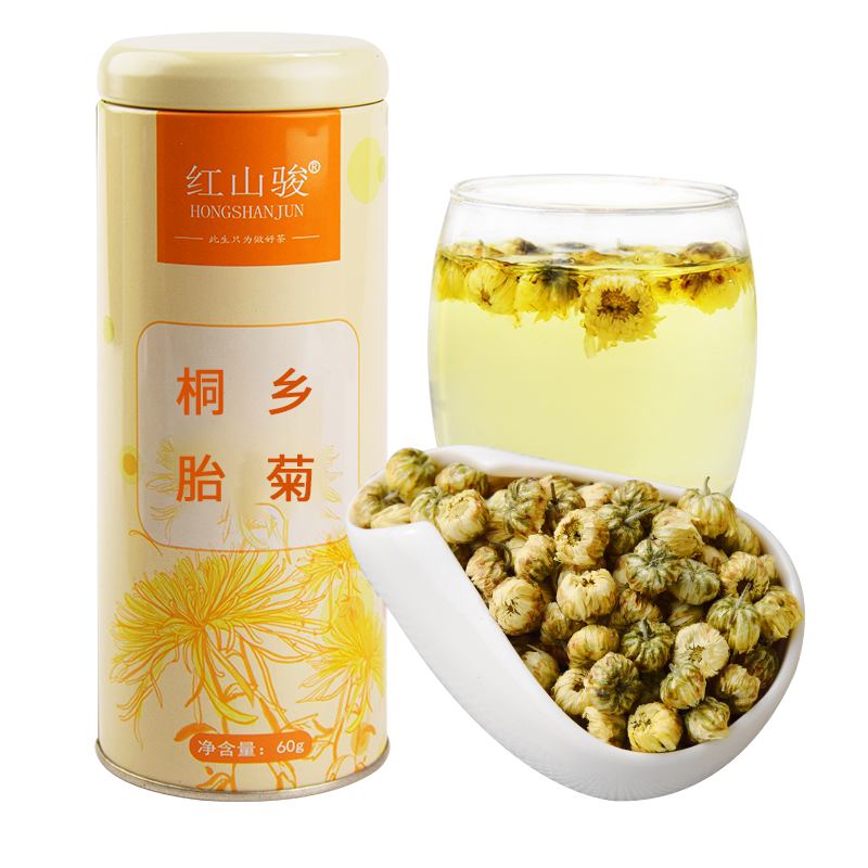 正品菊花茶杭白菊头采桐乡胎菊王