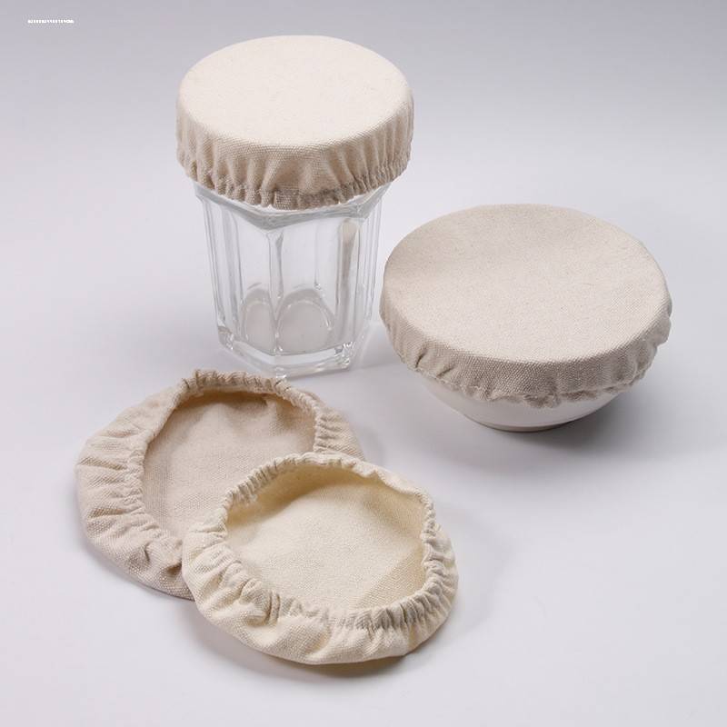 玻璃瓶发酵布发酵碗盖发酵盖面包酸面团防护盖防康普茶罐盖布罩