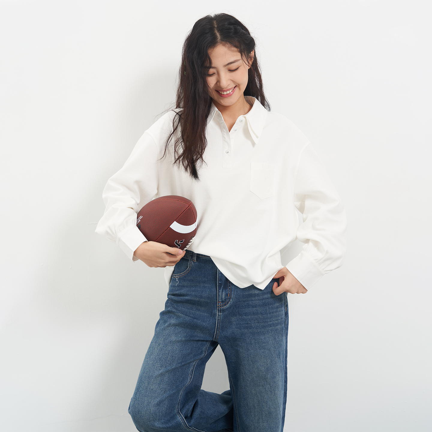 韩版翻领POLO长袖T恤衫