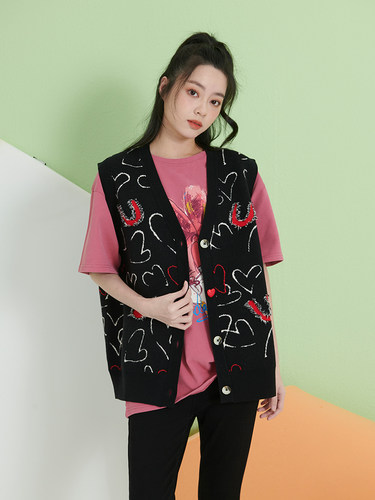 UGIZ商场同款韩版女装背心马甲