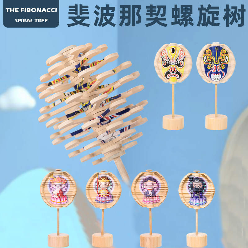 旋转棒棒糖旋转脸谱西游记叠叠乐解压玩具益智玩具创意摆件减压