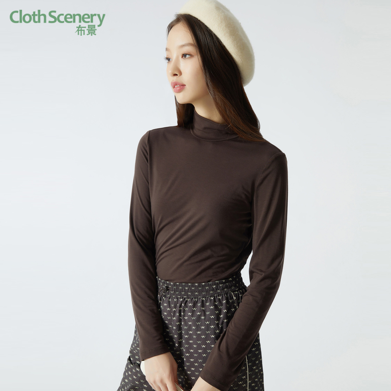 布景简约高领内搭打底衫