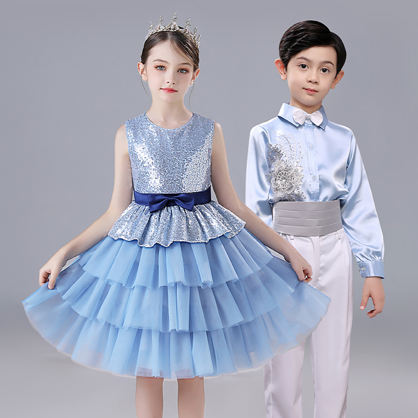 国庆男女合唱服演出服茉莉花开