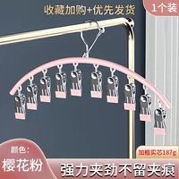 Порошок вишневого цвета-1 упаковка (10 зажимов) ветропроницаемые, защищенные от ржавчины и экономия пространства