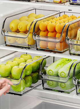 冰箱收纳盒保鲜盒食品级专用整理神器食物鸡蛋冷冻抽屉式储物盒子