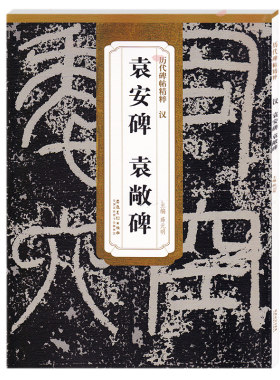 历代碑帖精粹 汉 袁安碑 袁敞碑 薛元明主编 第二辑简体旁注碑帖篆书毛笔书法练字帖 安徽美术出版社