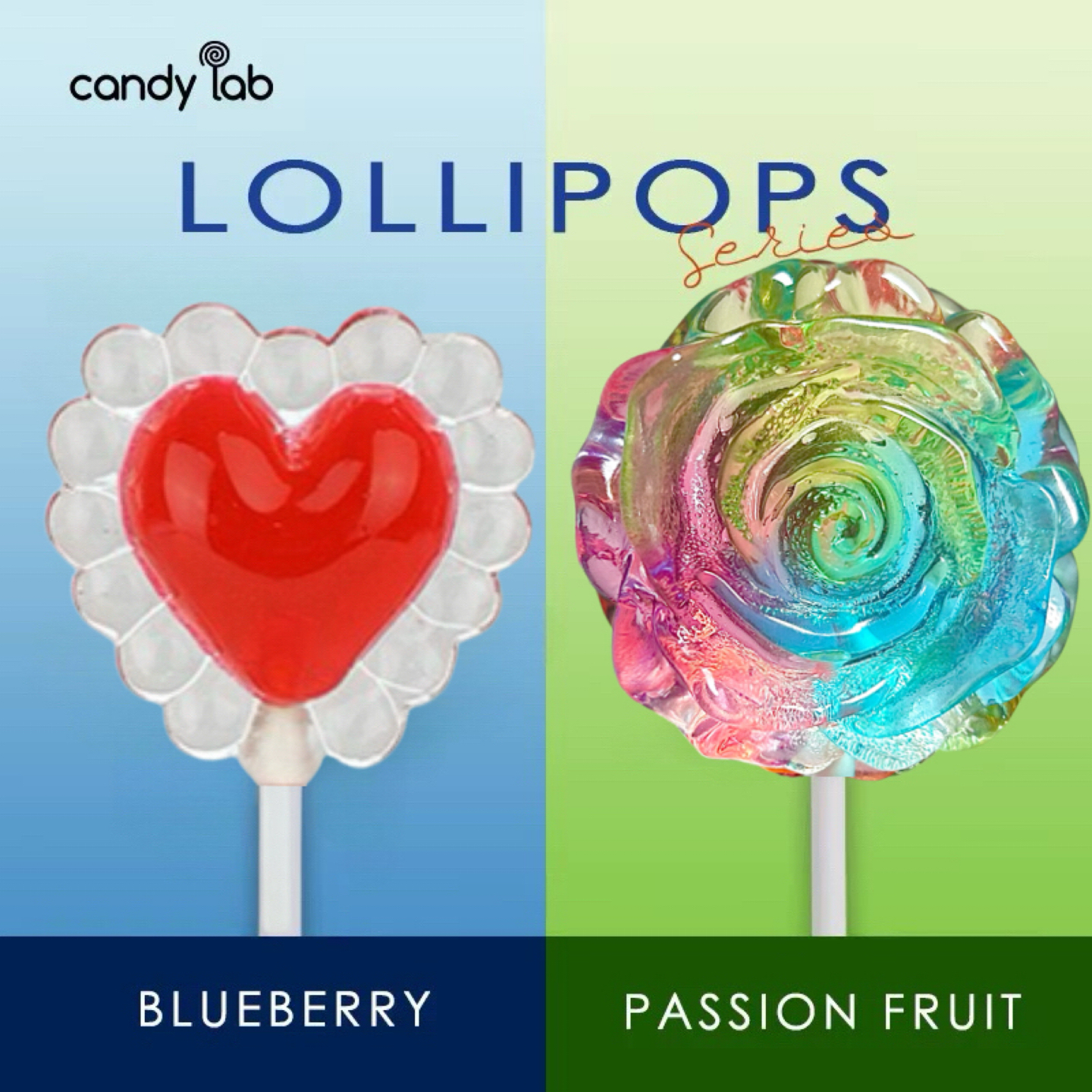 candylab手工创意棒棒糖网红高颜值闪光棒棒糖玫瑰糖中秋节礼品