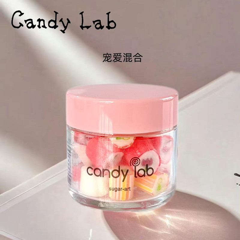 CandyLab手工切片情人节混合水果味糖果罐装便携小巧可爱零食礼包
