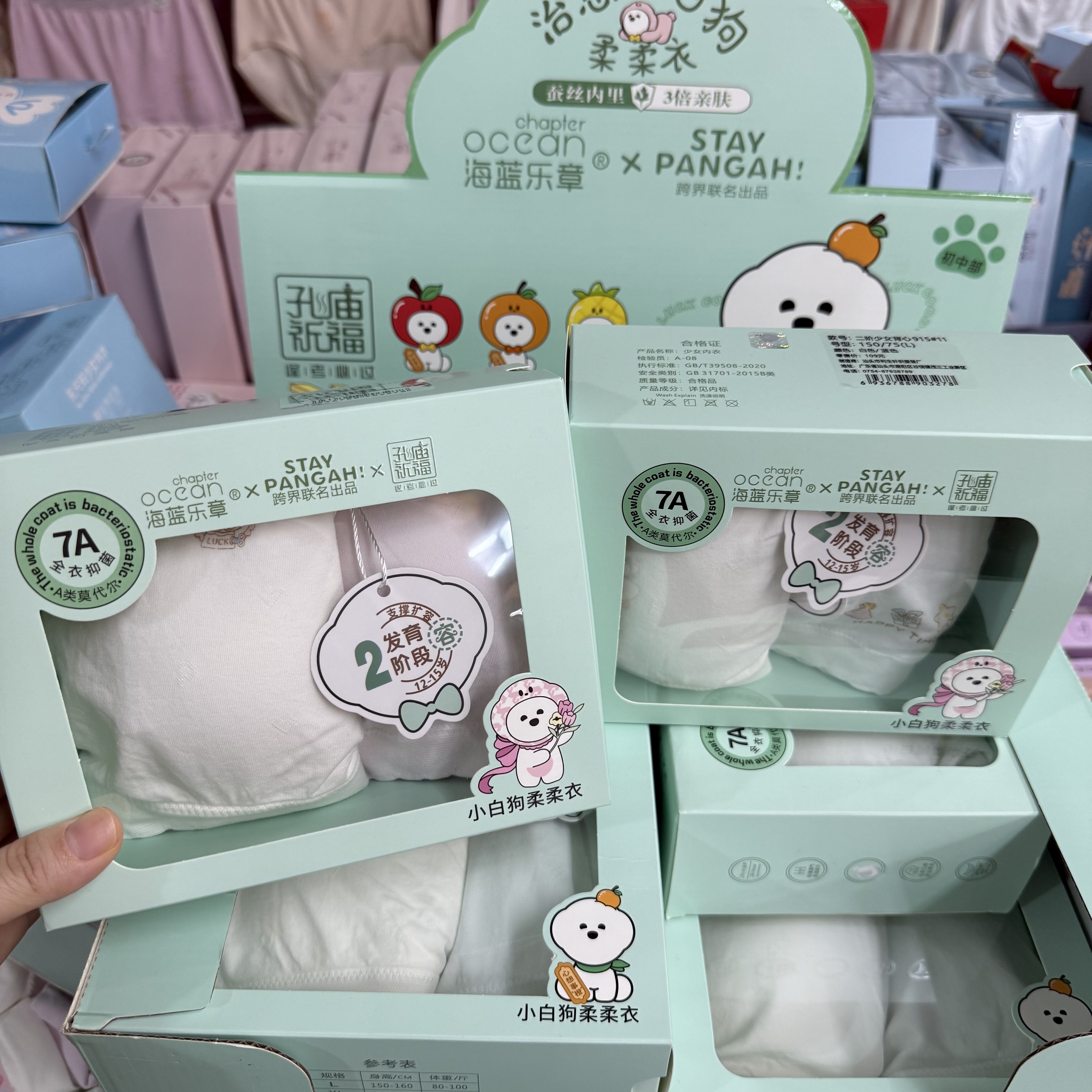 海蓝乐章915儿童内衣少女背心学生成长发育期裸氨无缝文胸二阶段