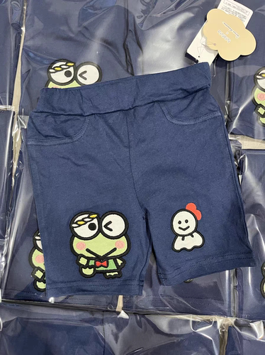 现货当天发日单futa三丽o季男童女童纯棉骑行裤短裤五分裤100-120