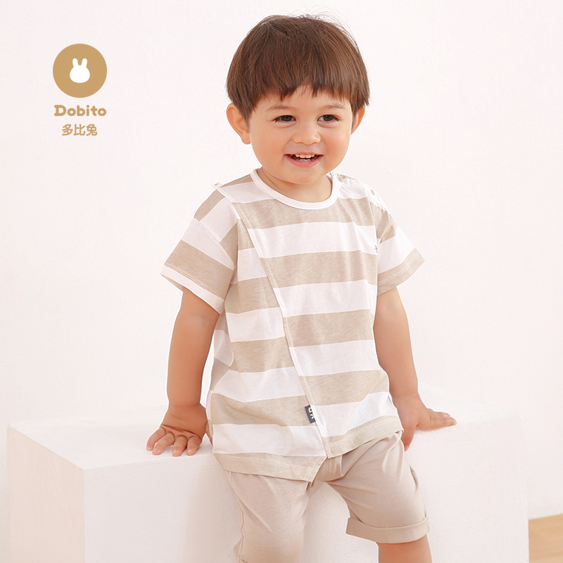 多比兔韩版婴儿纯棉短袖t恤童装