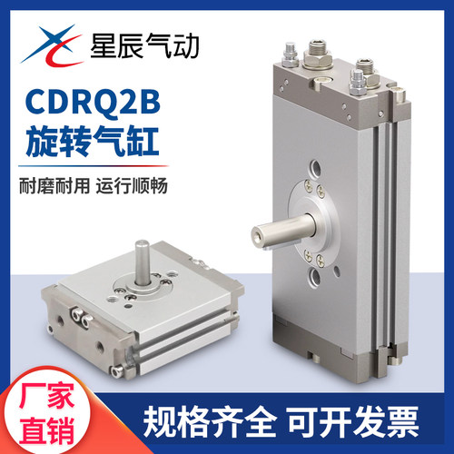 星辰CDRQ2B旋转摆动气缸CDRA1BS10/15/20/30/40/50/63/80/100-90